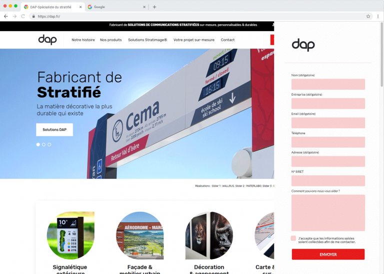 DAP-page4 Agence web Marque Digitale spécialisée dans la création de site internet sur Wordpress et maintenance, accompagnement marketing sur mesure