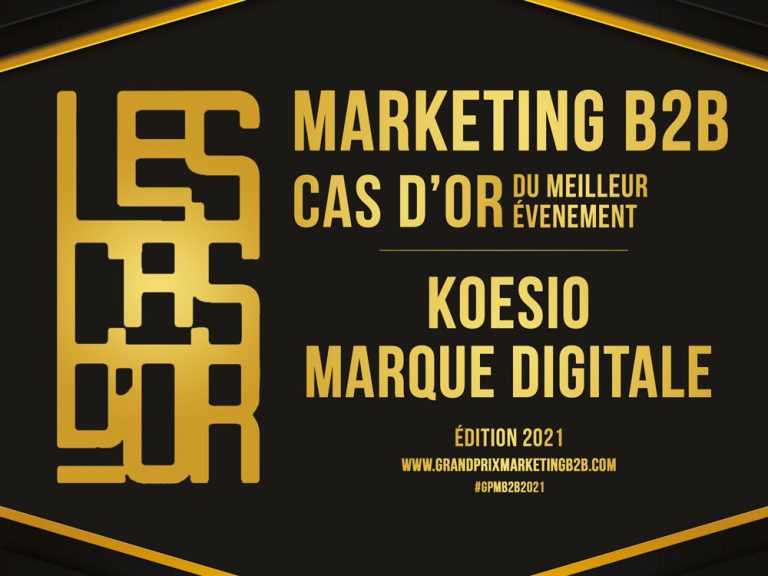 Les cas d'or B2B marketing 2021 - Agence web marketing création de site internet sur Valence Marque digitale