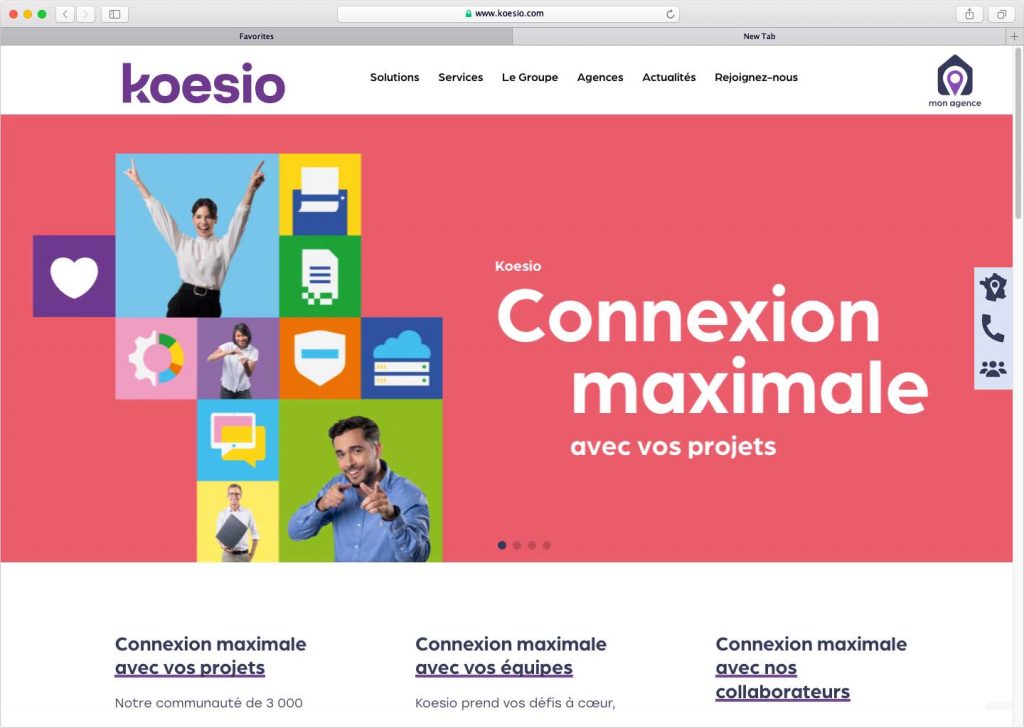 template koesio - Agence web marketing création de site internet sur Valence Marque digitale