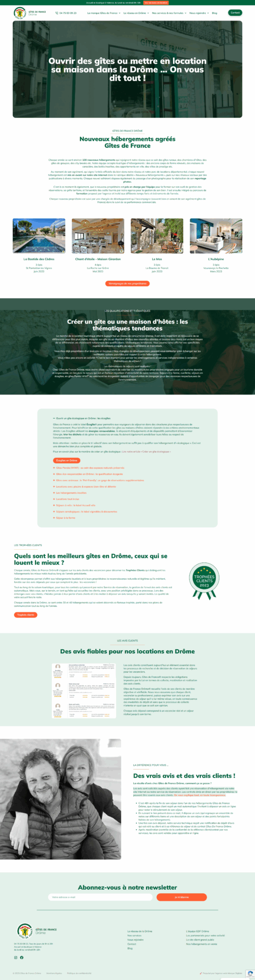 site gite de france drome
