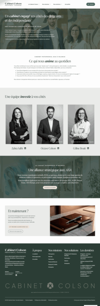 présentation cabinet colson rebranding